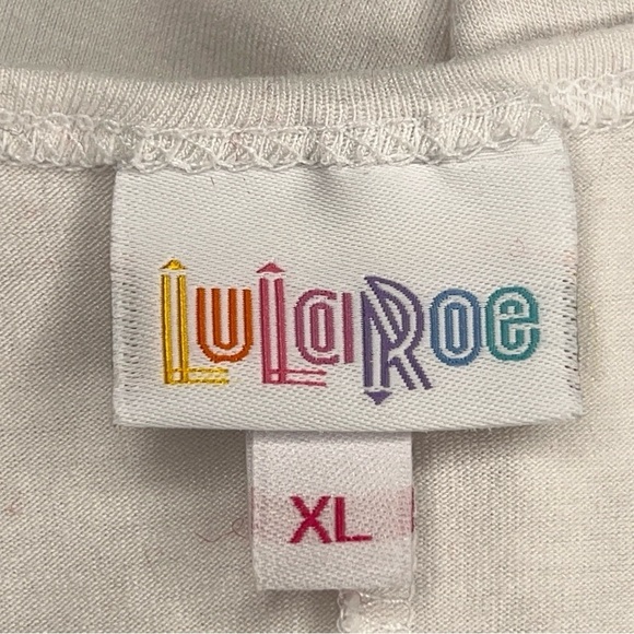 XL LULAROE WHITE TANK TOP STRETCH CLASSIC NEUTRAL SLEEVELESS - Picture 9 of 9